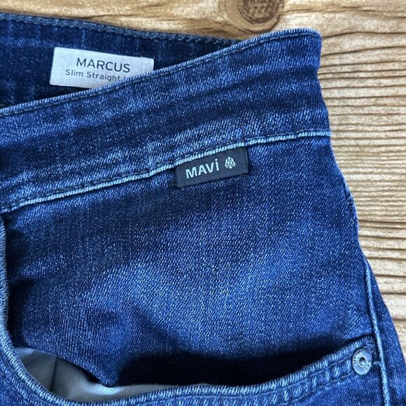 Mavi Jeans Men’s 36x29 Marcus Blue Slim‎ Fit Straight Leg Medium Wash Stretch - Picture 16 of 16